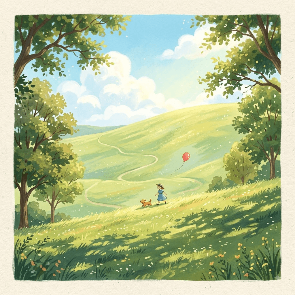 바람을 따라 발걸음 가볍게