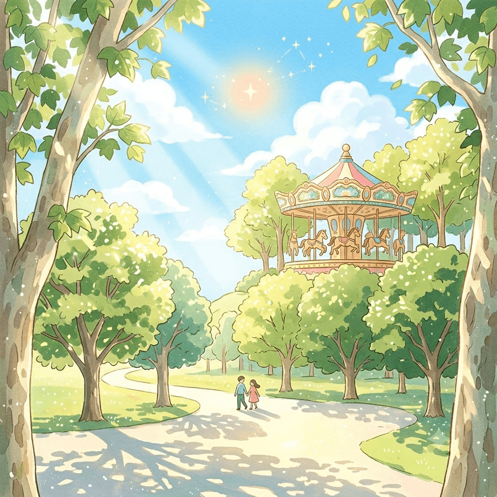 다시 돌아오는 회전목마 위에서 별을 보다